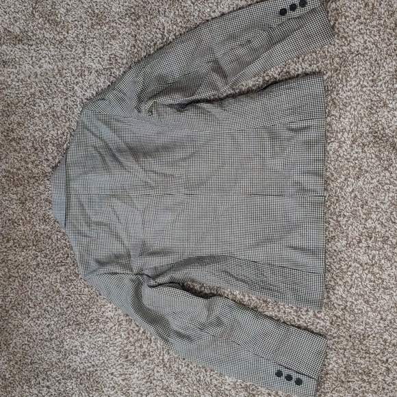 VTG Rafaella Houndstooth Wool Blazer Women's Black And White Sport Coat Size 6 - Picture 6 of 7